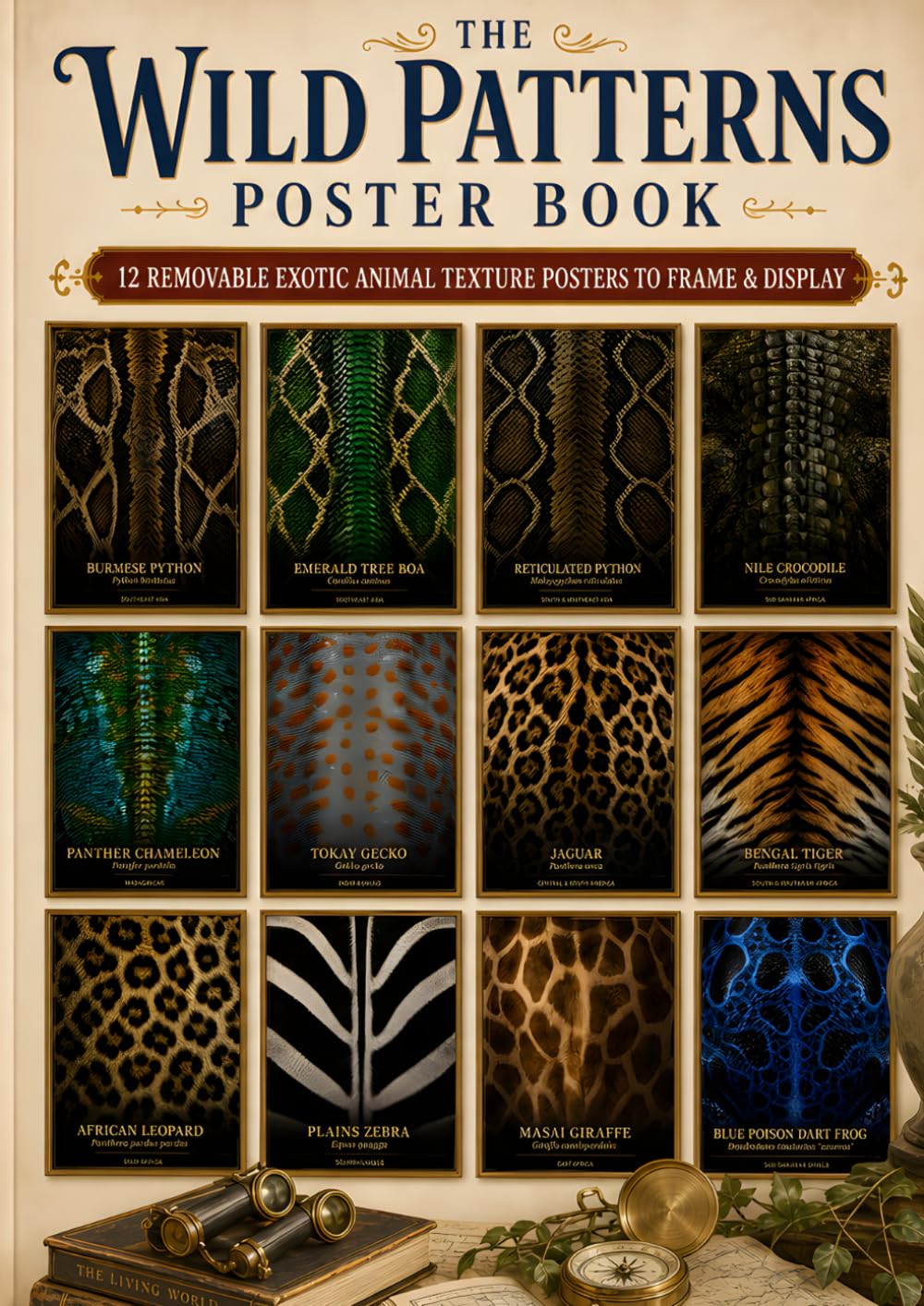 The Wild Patterns Poster Book: 12 Removable Exotic Animal Texture Posters to Frame and Display baixar livro de graça