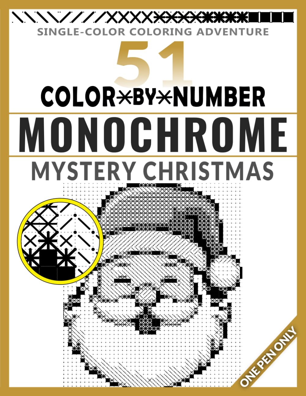 Monochrome Mystery Christmas Color by Number: 51 Single-Color Festive Puzzles to Reveal Hidden Holiday Surprises with Just One Pen | A Relaxing,... Coloring Adventure for Adults baixar livro de graça