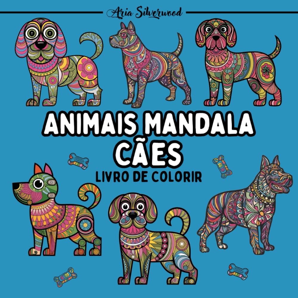 capítulo por capítulo baixar Animais Mandala - Cães: Um Livro de Colorir Mandala Único para Crianças e Adultos (Portuguese Edition)