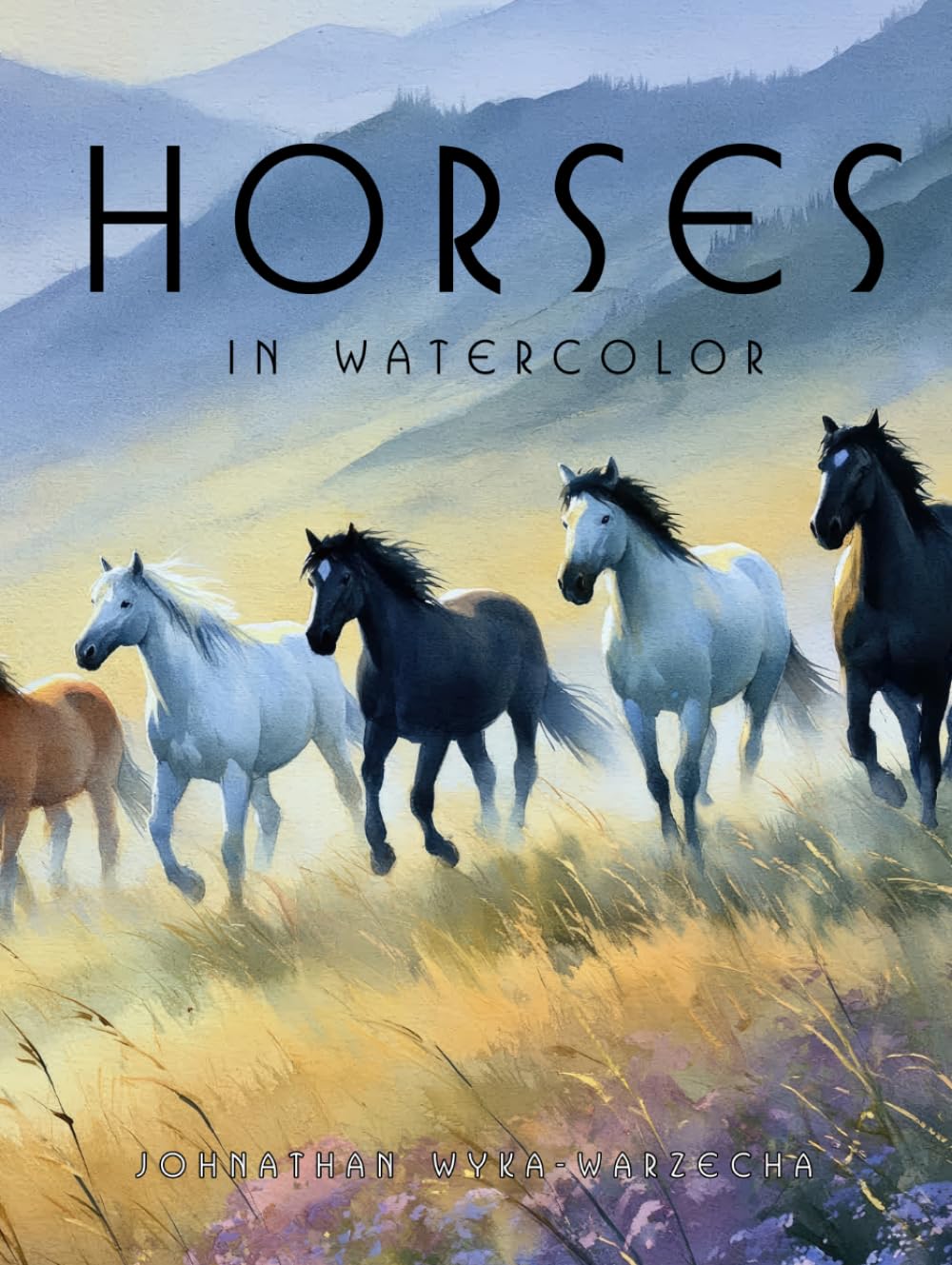 Horses in Watercolor: Equine Portraits Art Collection | Hardcover Coffee Table Book | Home Decor and Interior Design Accent Piece baixar livro de graça