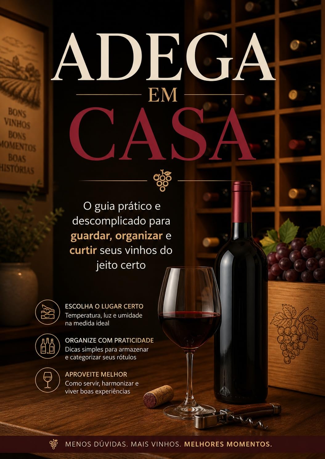 ler totalmente Adega em Casa: O guia prático e descomplicado para guardar, organizar e curtir seus vinhos do jeito certo