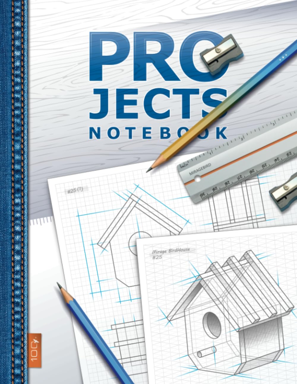 Projects Notebook: Especially for Handyman Masters. Detailed Engineering and Isometric Grids for Easy Drafting, Sketching, 3D Drawing / 8.5" x 11" Woodworking Style baixar o livro de graça