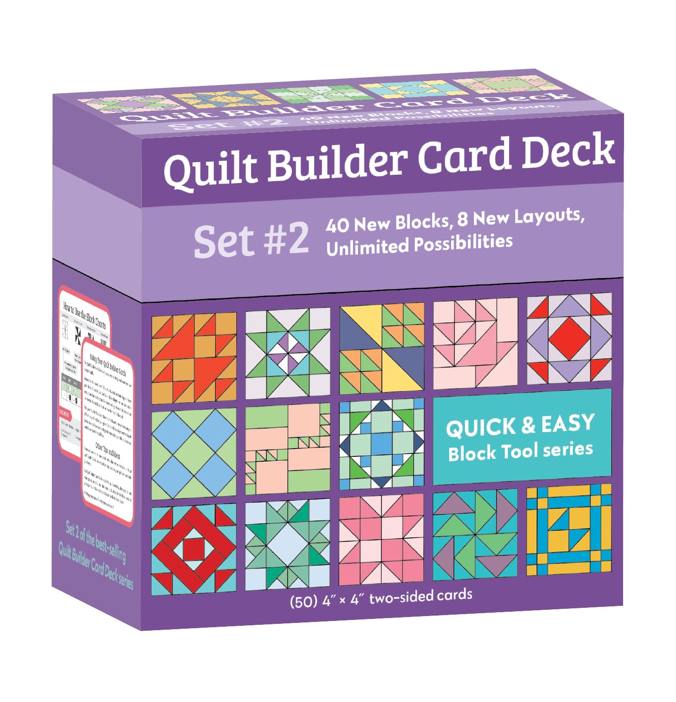 Quilt Builder Card Deck Set #2: 40 New Blocks, 8 New Layouts, Unlimited Possibilities