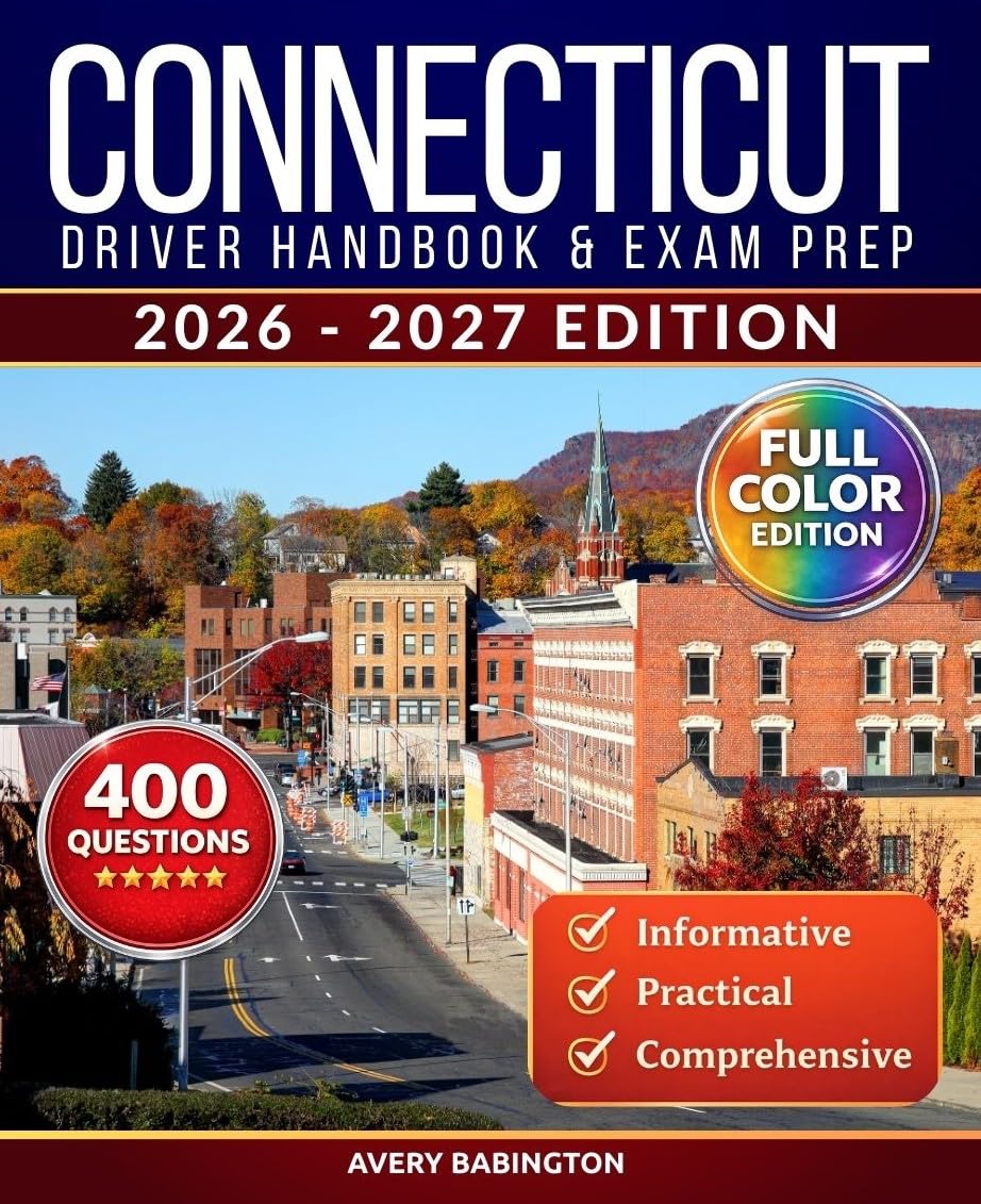 capítulo por capítulo baixar Connecticut Driver Handbook & Exam Prep: 400 Practice Questions, Road Signs Guide & Complete Study Manual for the Connecticut DMV Permit Test (FULL COLOR EDITION) (English Edition)