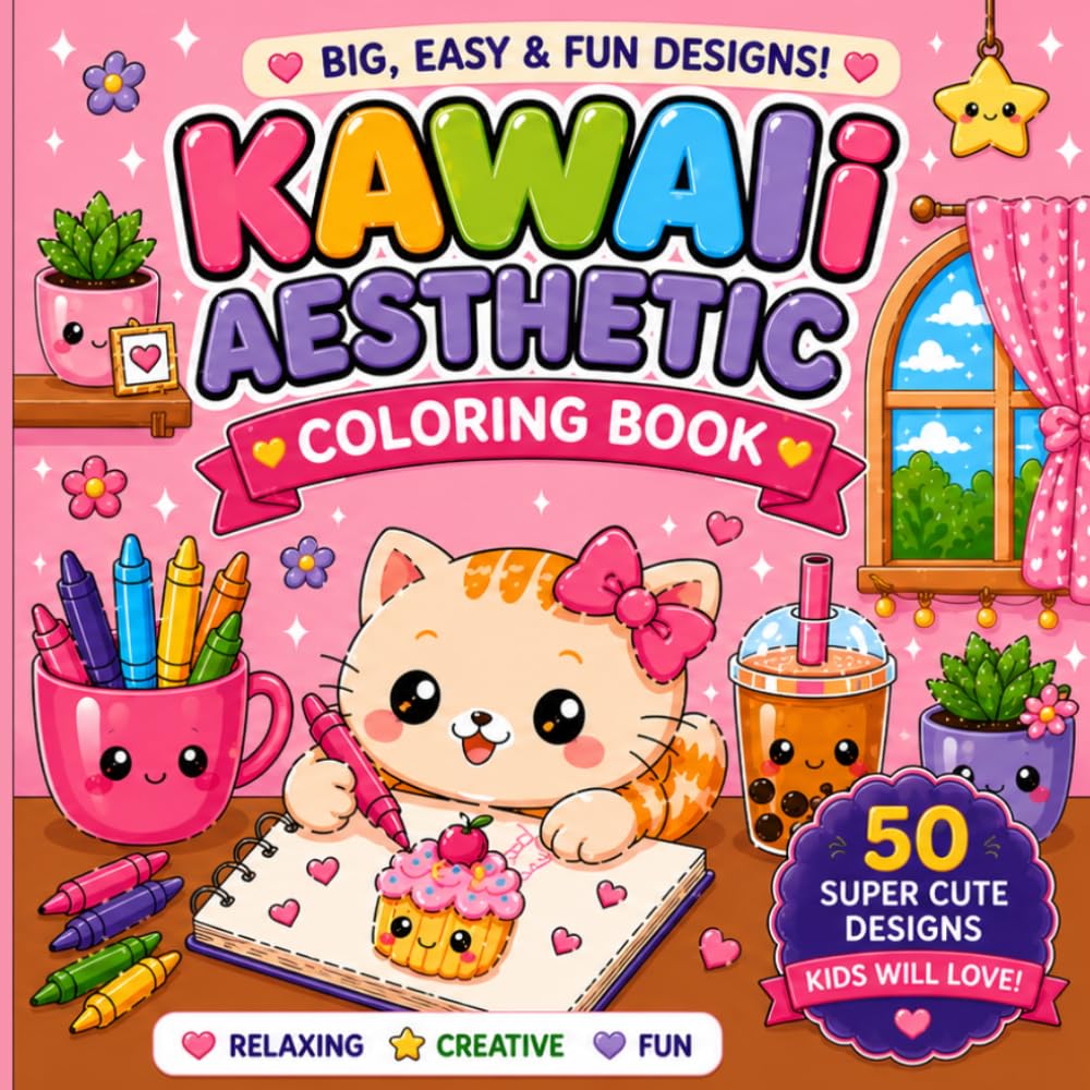 capítulo por capítulo baixar Kawaii Aesthetic Coloring Book