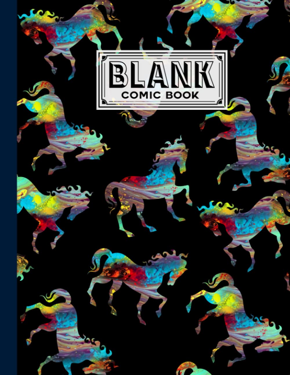 Blank Comic Book: Premium Horses Cover Blank Comic Book, Create Your Own Story, Journal, Notebook, Sketchbook for Kids and Adults, 120 Pages - Size 8.5" x 11" Notebook by Rose Wagner baixar livro de graça