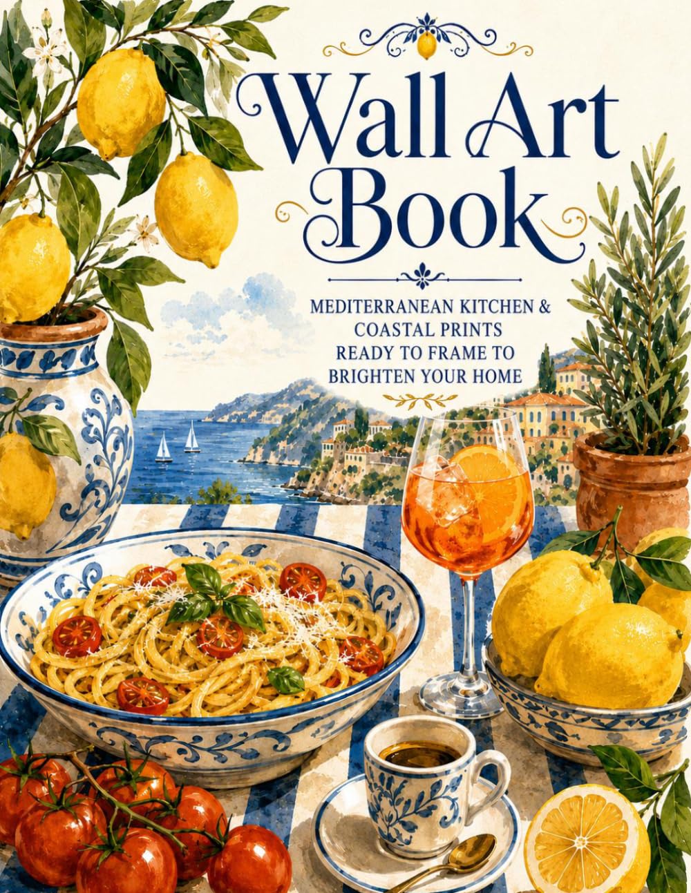 ler totalmente Instant Wall Art Book: Mediterranean Kitchen and Coastal Prints Ready To Frame to Brighten your Home