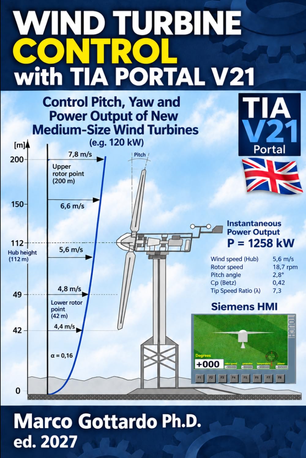 WIND TURBINE CONTROL WITH SIEMENS TIA PORTAL V21: Pitch, Yaw and Betz Optimisation Control with the new G2 PLCs (Italian Edition) baixar o livro de graça