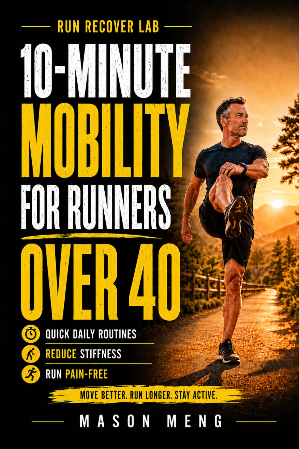 ler totalmente 10-Minute Mobility for Runners Over 40: Quick Daily Routines to Reduce Stiffness, Improve Flexibility, and Keep Running Pain-Free (The 10-Minute Runner Series)