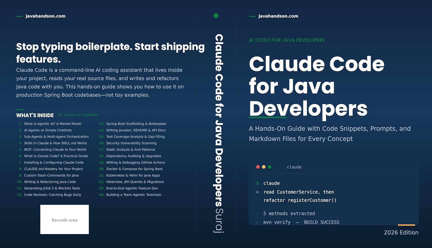 capítulo por capítulo baixar Claude Code for Java Developers: A Hands-On Guide with Code Snippets, Prompts and Markdown Files for Every Concept (English Edition)