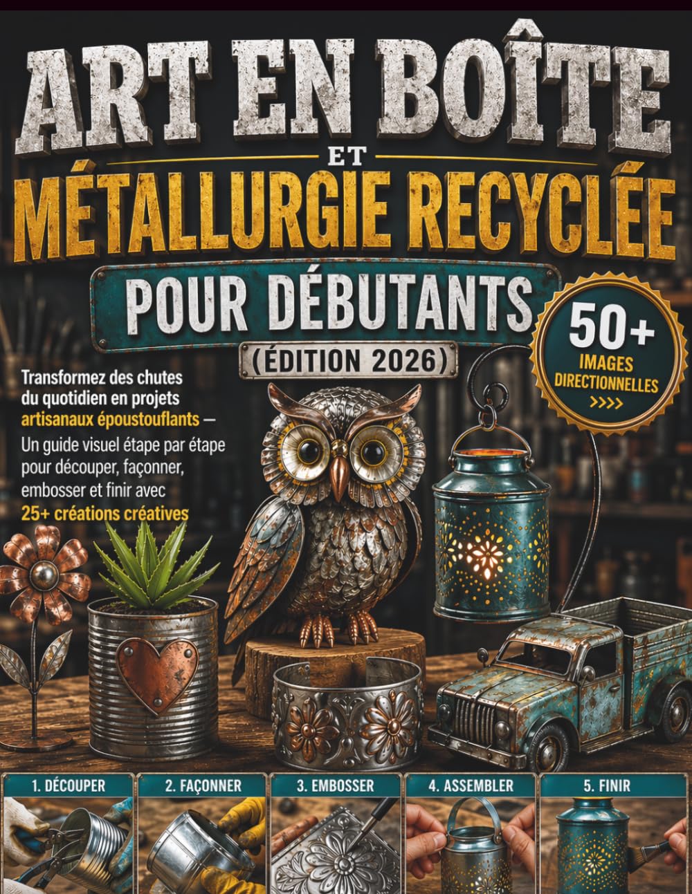 Art en boîte et métallurgie recyclée pour débutants (Édition 2026): Transformez des chutes du quotidien en projets artisanaux époustouflants - Un... et finir avec 25+ créations créatives baixar livro de graça