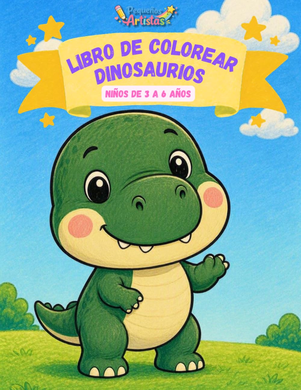 capítulo por capítulo baixar Libro de colorear dinosaurios: Niños de 3 a 6 años (Pequeños artistas) (Spanish Edition)