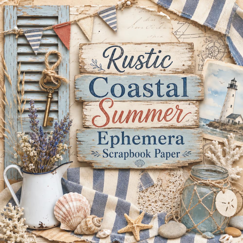 capítulo por capítulo baixar Rustic Coastal Summer Ephemera Scrapbook Paper: Vintage Nautical Craft Papers for Junk Journals, Collage, Mixed Media, Card Making and Coastal Paper Crafts
