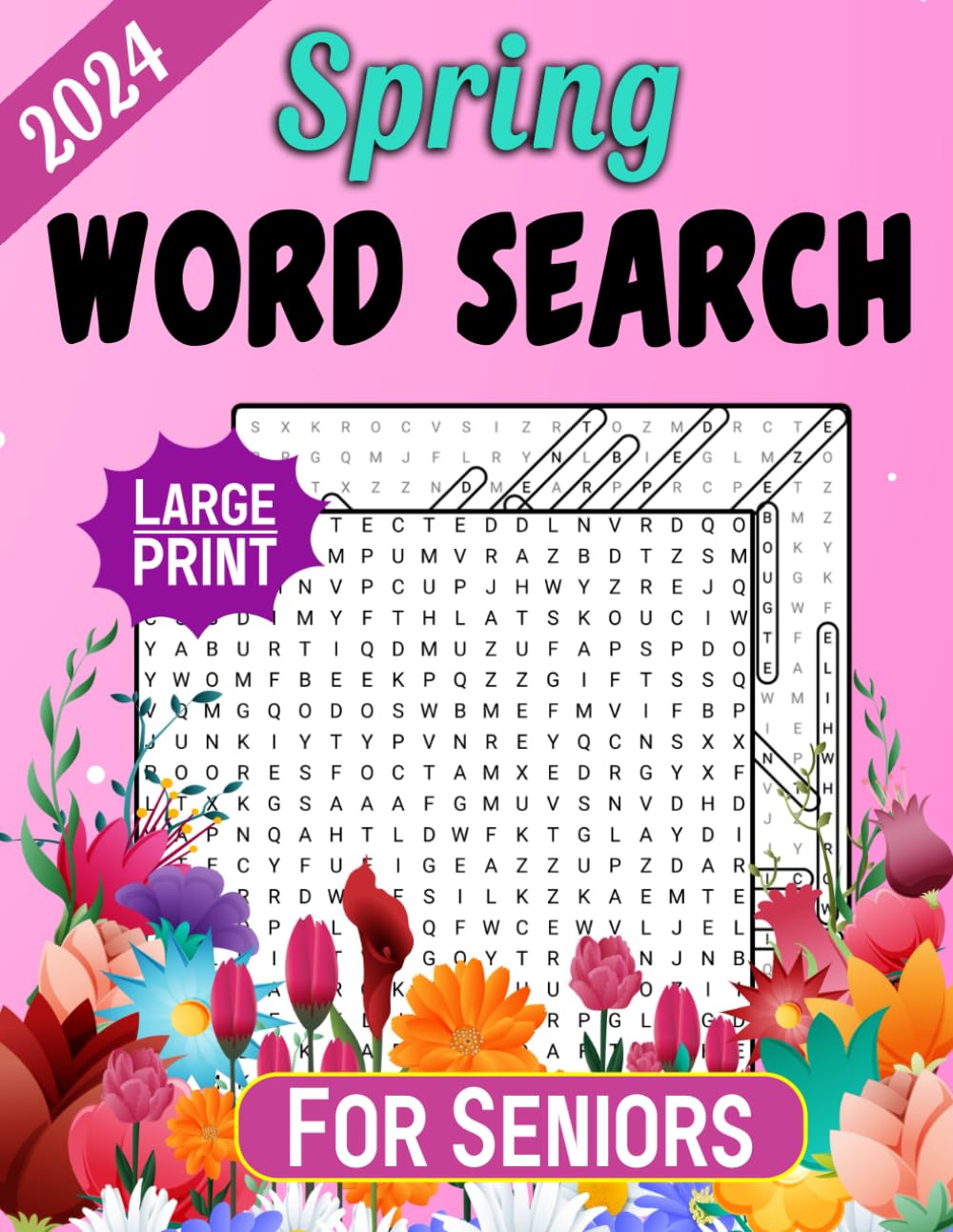 2024 Spring Word Search For Seniors Large Print baixar livro de graça