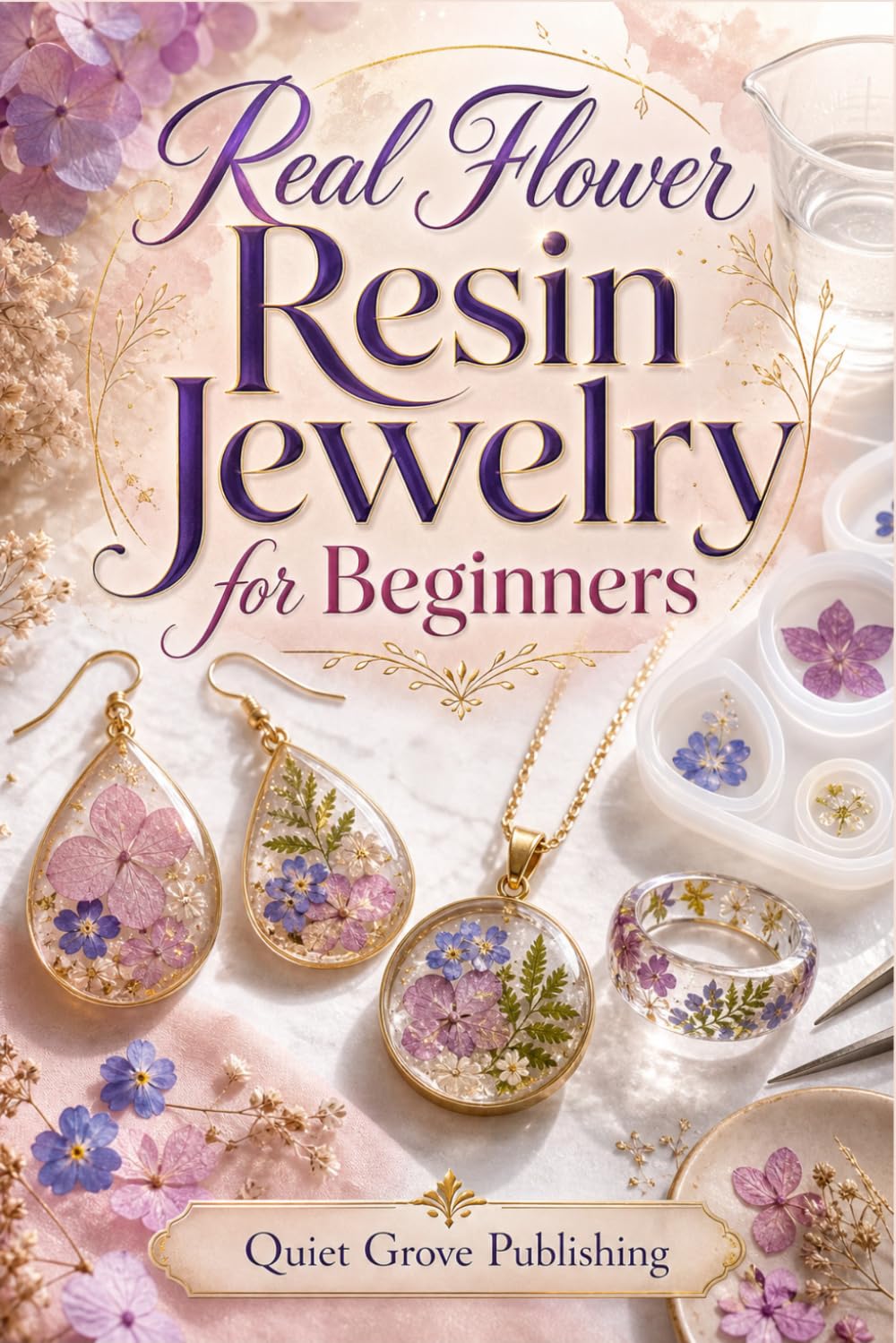 Real Flower Resin Jewelry for Beginners: A Step-by-Step Guide to Drying and Preserving Flowers, Working with Clear Resin, and Creating Earrings, Pendants, Rings, and Keepsakes baixar livro de graça