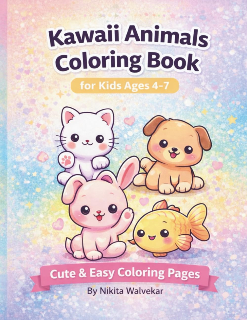 Kawaii Animals Coloring Book for Kids Ages 4–7: Cute & Easy Coloring Pages for Preschool and Early Learners baixar o livro de graça