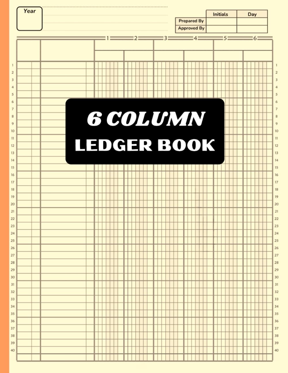 capítulo por capítulo baixar 6 Column Ledger Book: Accounting Ledger Book, Income and Expense Log Book, Bookkeeping Record Book. Columnar Pad 6 Columns