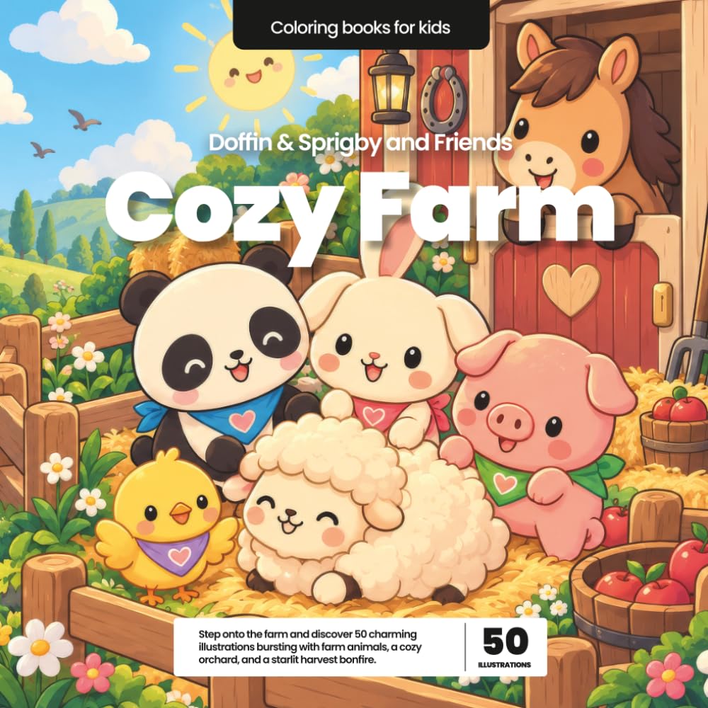 Cozy Farm: Doffin & Sprigby and Friends (Doffin & Sprigby and Friends: A Coloring Book Collection) baixar livro de graça