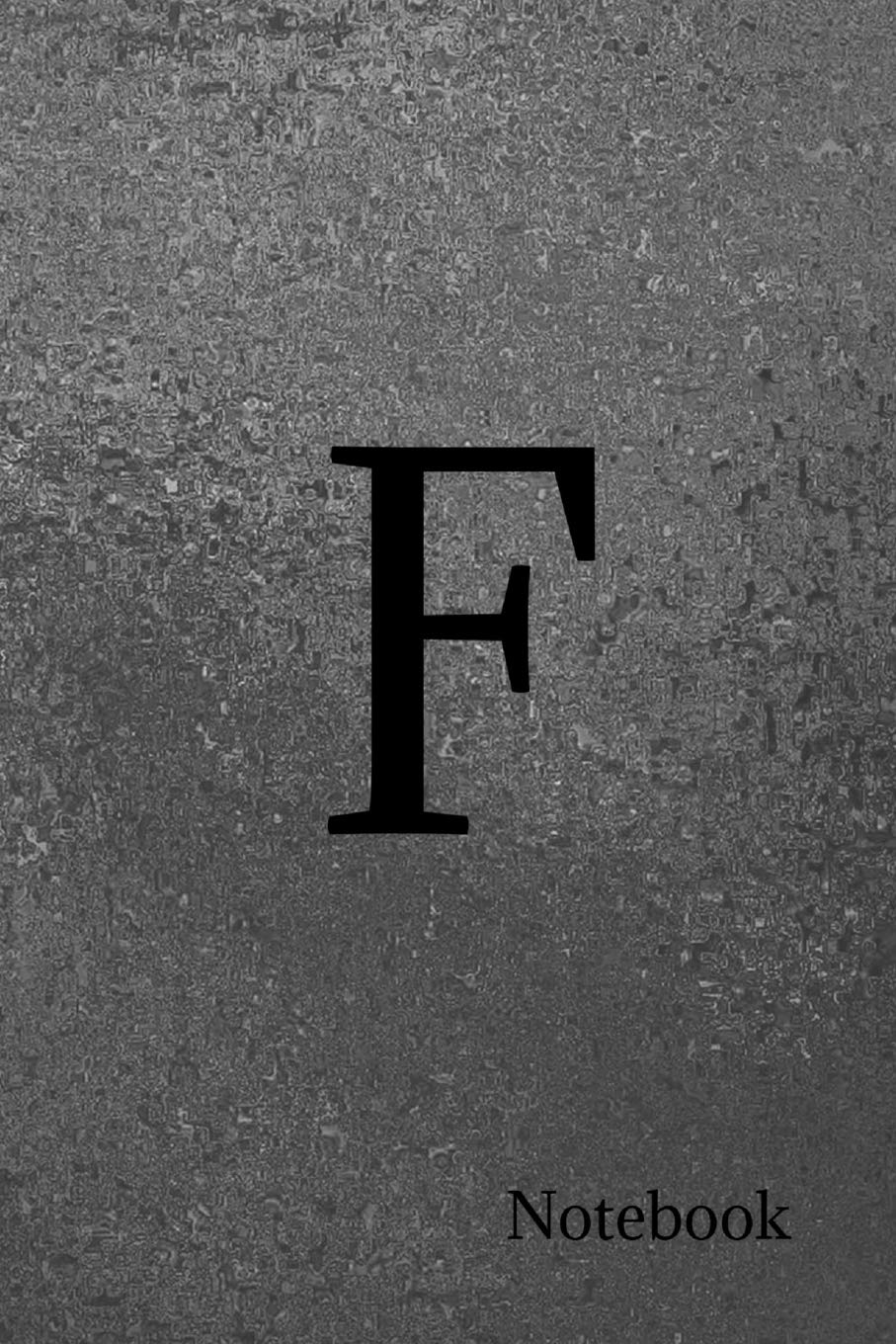 ler totalmente 'f' Notebook: Black Metallic Initial Note Book Homework Book, Writing Pad, Notepad, Idea Notebook, Composition Jotter, Journal Diary, Planner