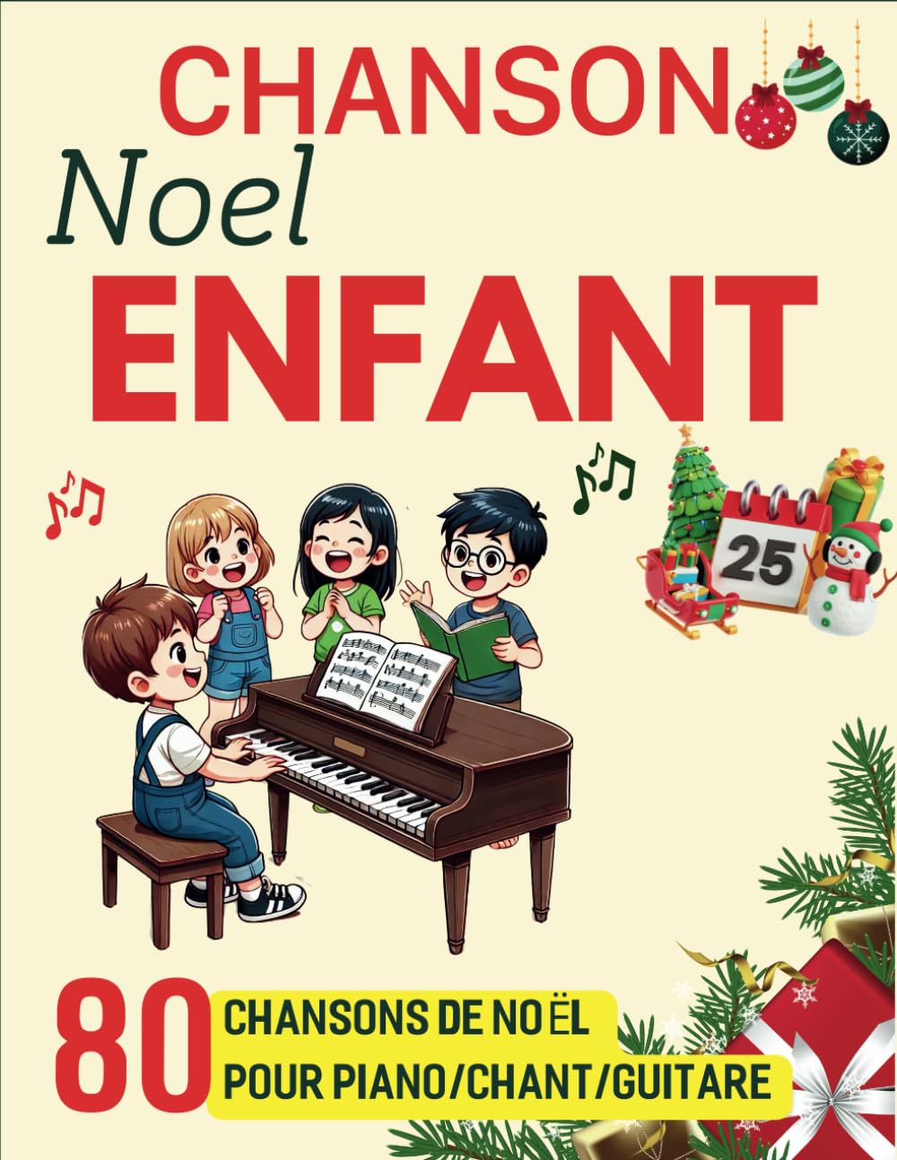 Chanson Noel Enfant: 80 Chansons De Noël Pour Piano/Chant/Guitare (French Edition) baixar o livro de graça