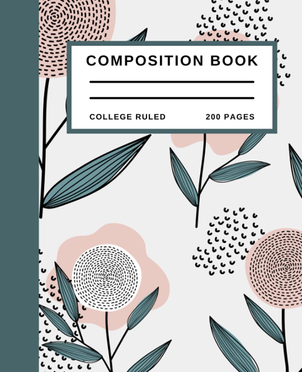 ler totalmente Flower Composition Notebook College Ruled: Cute Flower Composition Notebook College Ruled, Composition Notebook Vintage Flowers, Flower Composition Notebook for Girls, 200 7.5x9.25 College Ruled Pages