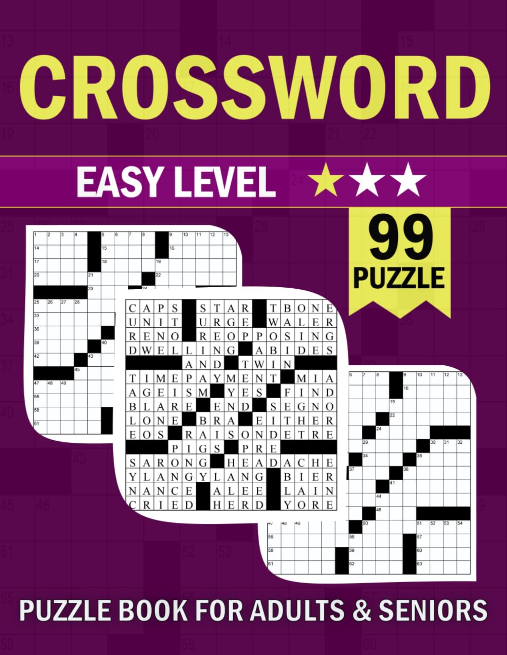 Easy Crossword Puzzle Book For Adults and Seniors: 99 Relaxing Large Crosswords with Solutions | Fun & Simple Brain Games for Memory and Vocabulary Boosting baixar o livro de graça