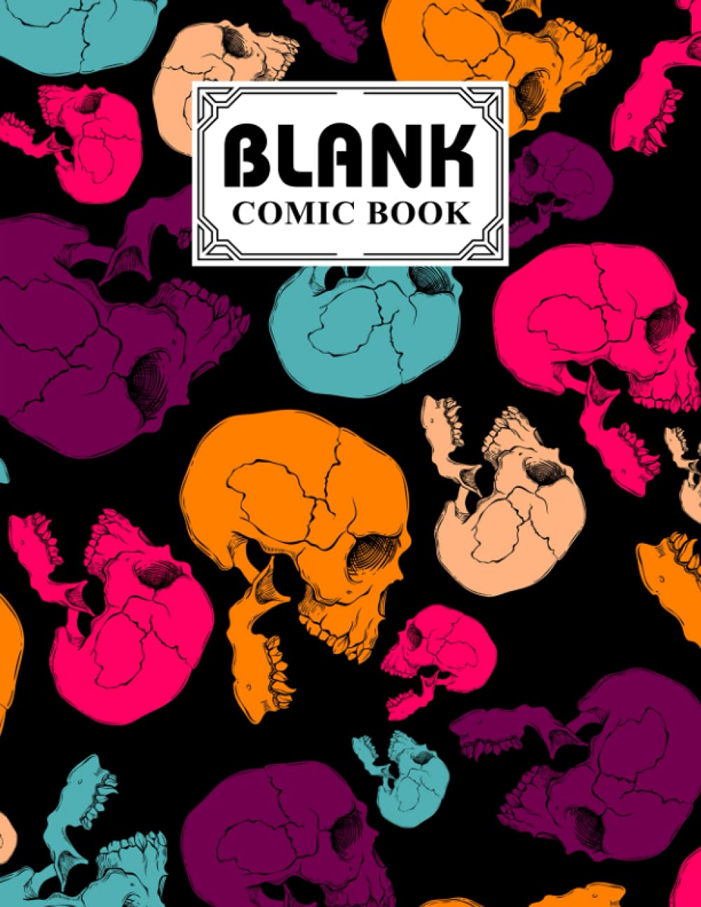 capítulo por capítulo baixar Blank Comic Book: Skull Cover, Create Your Own Story, Journal, Notebook, Sketchbook for Kids and Adults, 120 Pages - Size 8.5" x 11" Notebook by Lieselotte Vetter