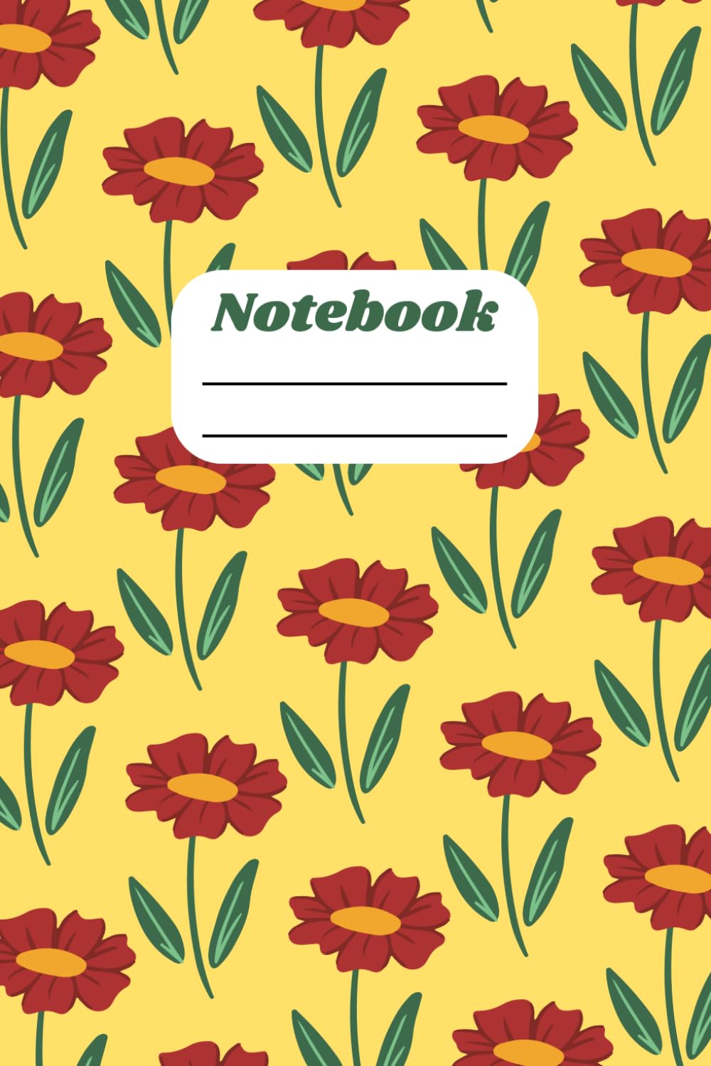 capítulo por capítulo baixar Yellow Journal With Cute Red Flower: Notebook