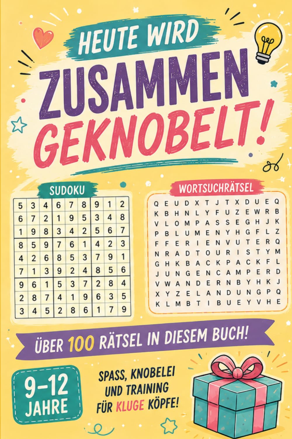 Heute wird zusammen geknobelt: Rätselbuch für Kinder und Teenager von 9–12 Jahren – gemeinsame Rätsel und ein kreatives Geschenk (German Edition) baixar livro de graça