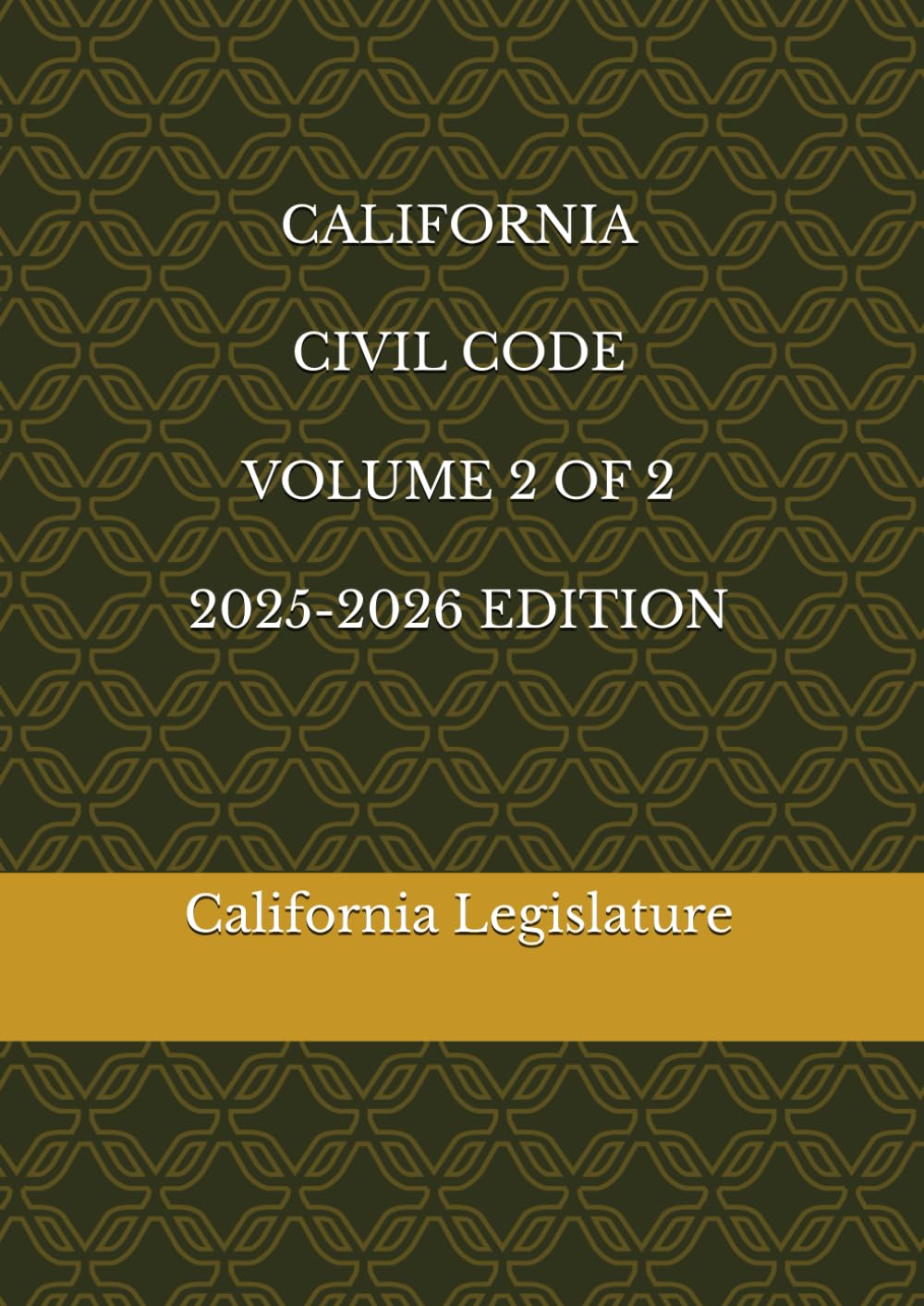 capítulo por capítulo baixar CALIFORNIA CIVIL CODE VOLUME 2 OF 2 2025-2026 EDITION