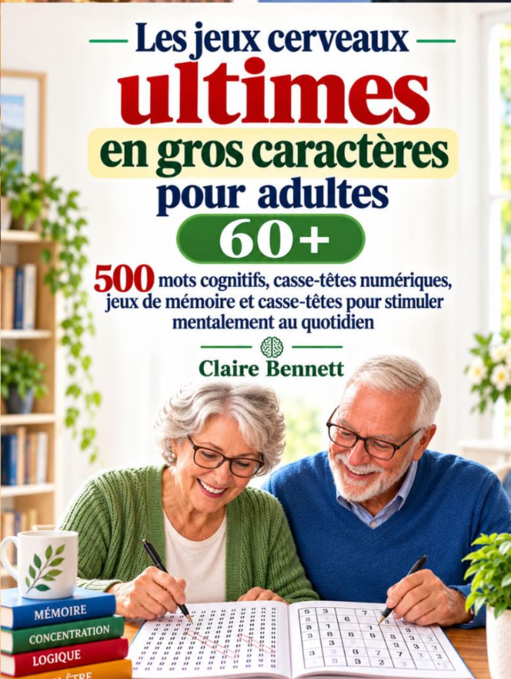 Les jeux cerveaux ultimes en gros caractères pour adultes 60+: 500 mots cognitifs, casse-têtes numériques, jeux de mémoire et casse-têtes pour stimuler mentalement au quotidien (French Edition) baixar livro de graça