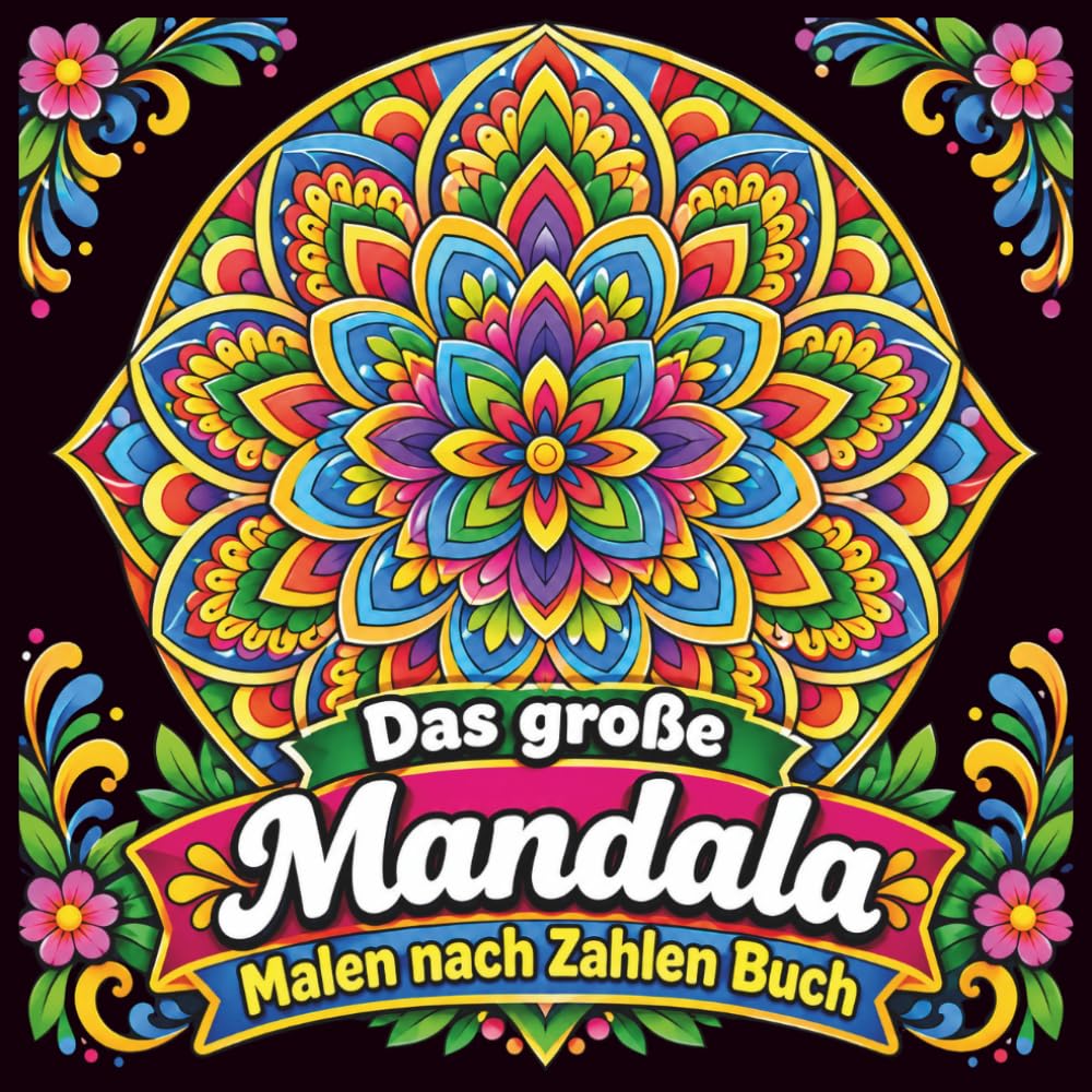 Das große Mandala Malen nach Zahlen Buch: Entspannung durch Farben: 50 zauberhafte Mandalamotive zum Ausmalen und Genießen | Für Anfänger und Fortgeschrittene (German Edition) baixar livro de graça