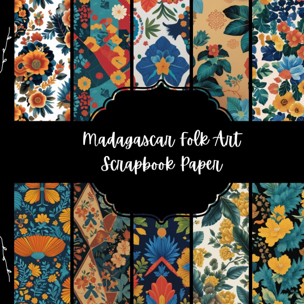 Madagascar Folk Art Scrapbook Paper, African Junk Journal Paper, Travel Decorative Paper, DIY Projects, Origami, Collage Sheets, Decoupage Paper, 10 Designs, Double Sided baixar o livro de graça