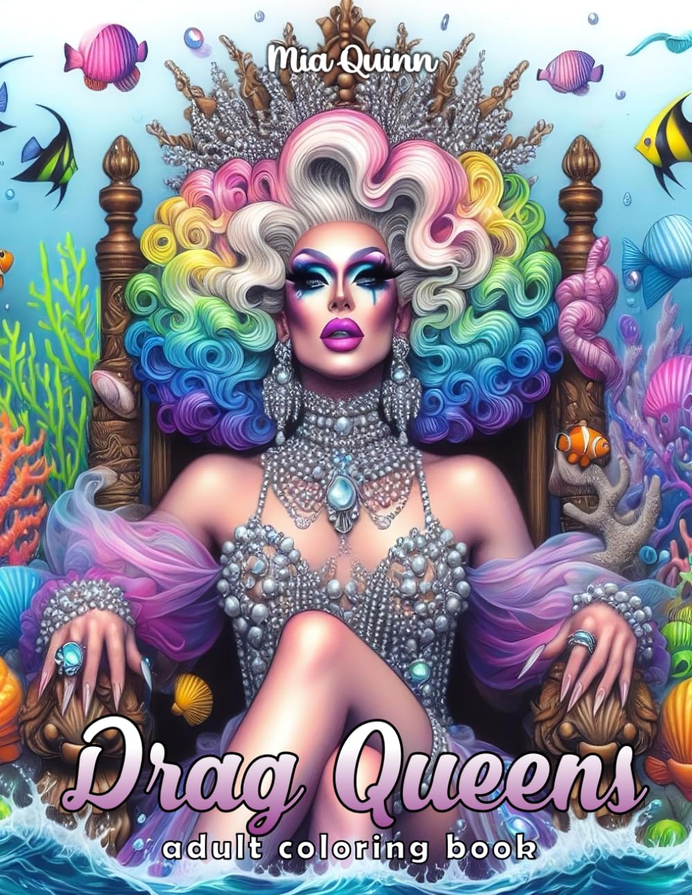 ler totalmente Drag Queens Coloring Book for Adults: 50 Glamorous Drag Queen Portraits to Color for Stress Relief and Relaxation (Portrait Coloring Books)