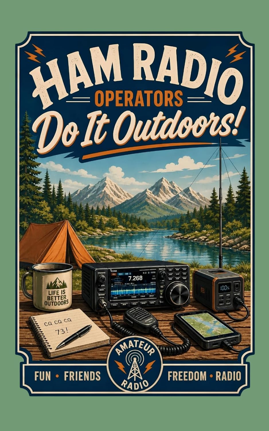 capítulo por capítulo baixar Amateur Radio Logbook Portable: Ham Radio Operators Do it Outdoors!: Amateur Radio Call Log Book | Parks on the Air POTA Logbook | Ham Radio Field Notebook | 5 x 8 Inch Travel Logbook