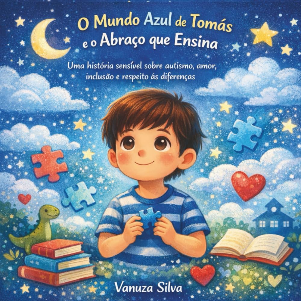 O Mundo Azul de Tomás e o Abraço que Ensina - Edição Escolar: Versão para uso escolar – preto e branco (Portuguese Edition) baixar livro de graça