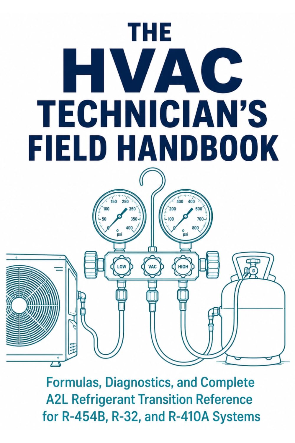 ler totalmente The HVAC Technician's Field Handbook: Formulas, Diagnostics, and Complete A2L Refrigerant Transition Reference for R-454B, R-32, and R-410A Systems -... Data, Electrical Quick Reference