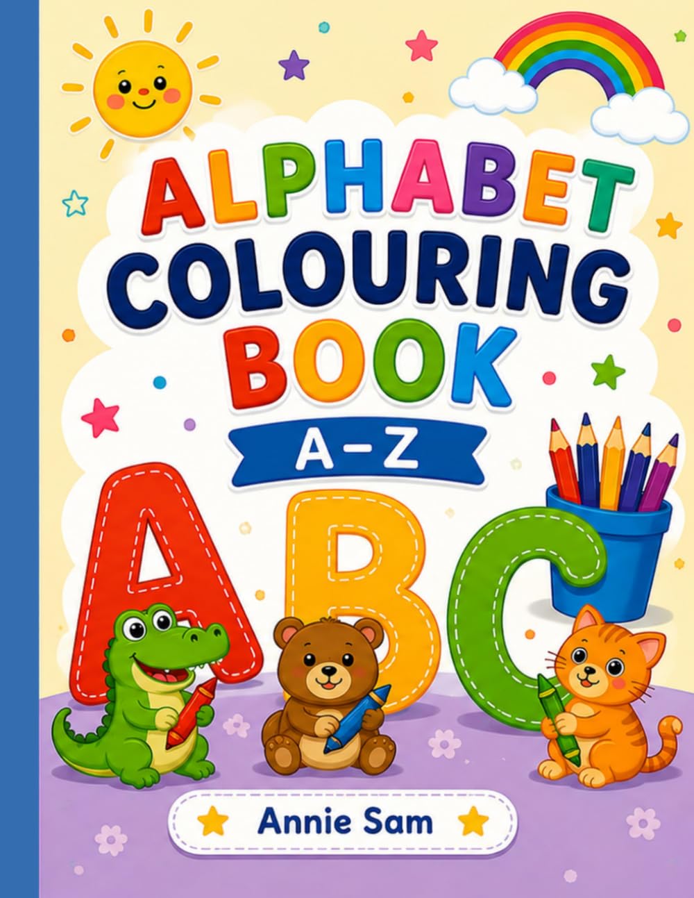 ler totalmente Alphabet Colouring Book: A–Z Floral Coloring Pages for Kids