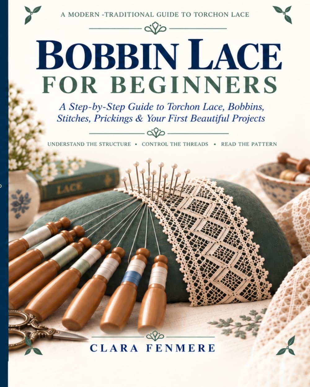 ler totalmente Bobbin Lace for Beginners: A Step-by-Step Guide to Torchon Lace, Bobbins, Stitches, Prickings & Your First Beautiful Projects