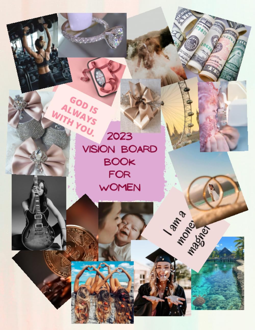 ler totalmente 2023 Vision Board Book for Women & Girls: Manifest your Vision with Images and Quotes