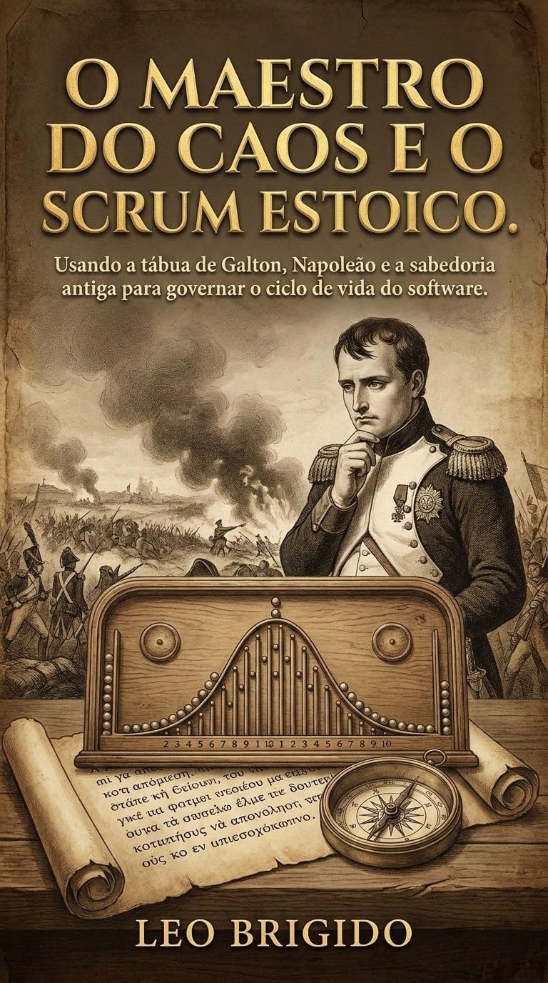 O maestro do caos e o Scrum estoico.: Usando a tábua de Galton, Napoleão e a sabedoria antiga para governar o ciclo de vida do software. (Volume 1)