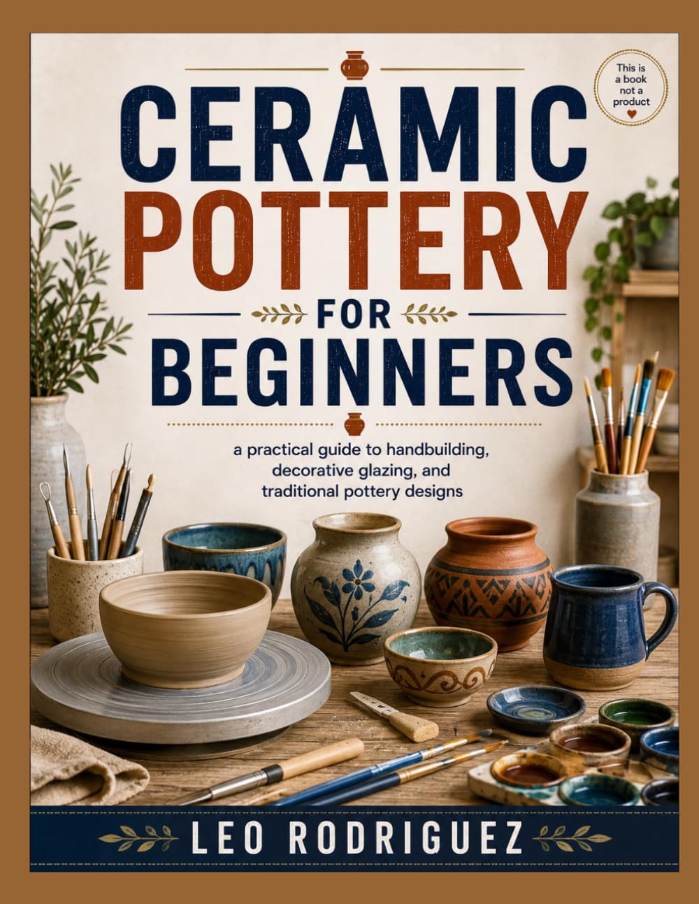 CERAMIC POTTERY FOR BEGINNERS: a practical guide to handbuilding, decorative glazing, and traditional pottery designs