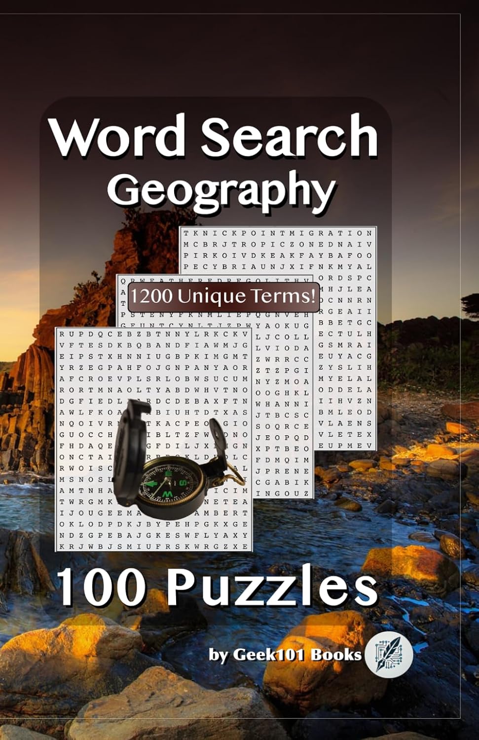 Geography Word Search Puzzle Book: Word Search with Easy to Read Print about Physical Geography, Natural Regions, Educational Topics | 5.5x8.5 inches ... and Free Time (Word Search Puzzle Books)