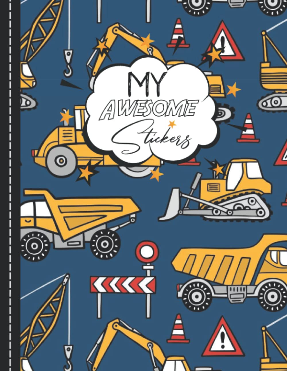 My Awesome Stickers: Blank Sticker Book My Lovely Trucks Stickers Journal 8.5x11 120 pages. baixar livro de graça