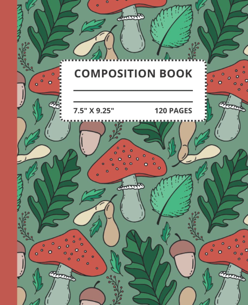 Mushroom Composition Notebook for Girls, Teen, Women - Wide Ruled, 120 pages, 7.5"x9.25" / School Composition Notebook baixar o livro de graça