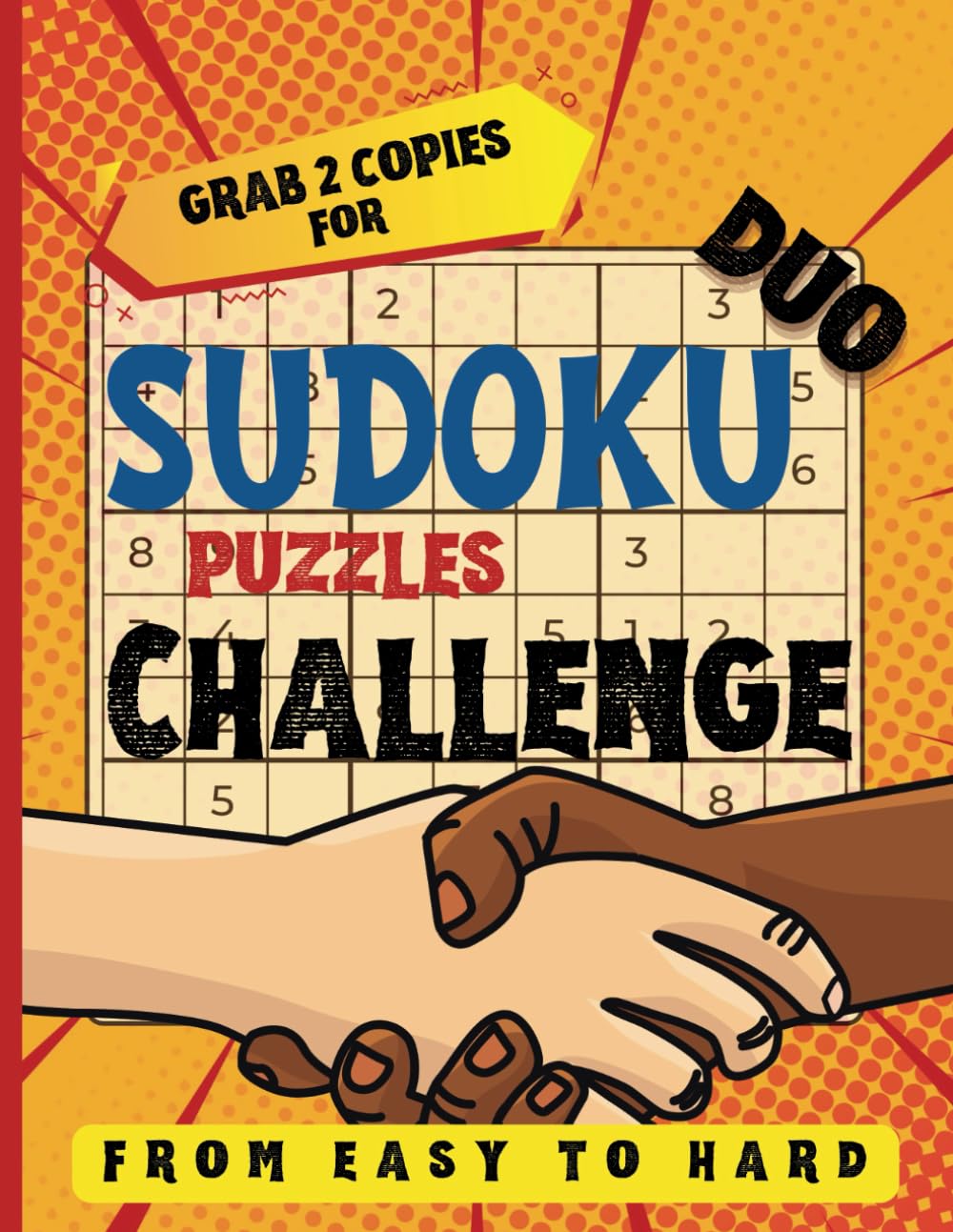 ler totalmente Sudoku duo challenge: For Two Minds, from easy to hard duel for everyone