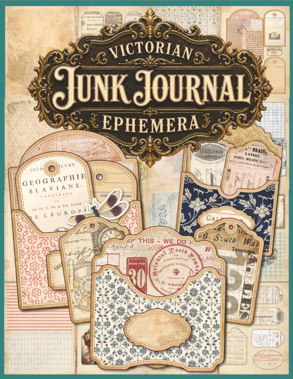 Victorian Junk Journal Ephemera: Cut-Out Tags, Pockets, Labels & Decorative Pages for Paper Crafting baixar o livro de graça