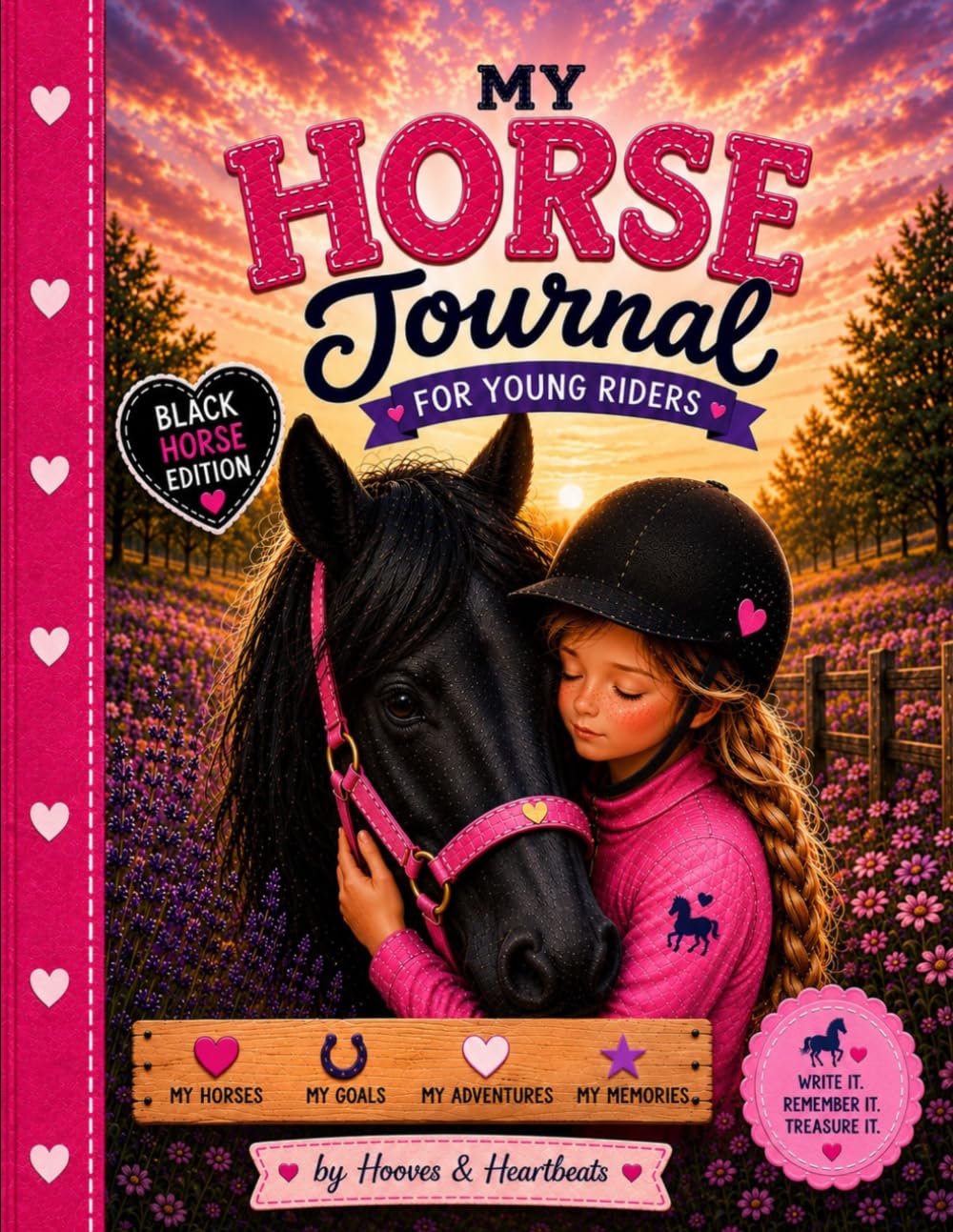 ler totalmente My Horse Riding Journal: For Girls Aged 4-12 - Black Horse Edition