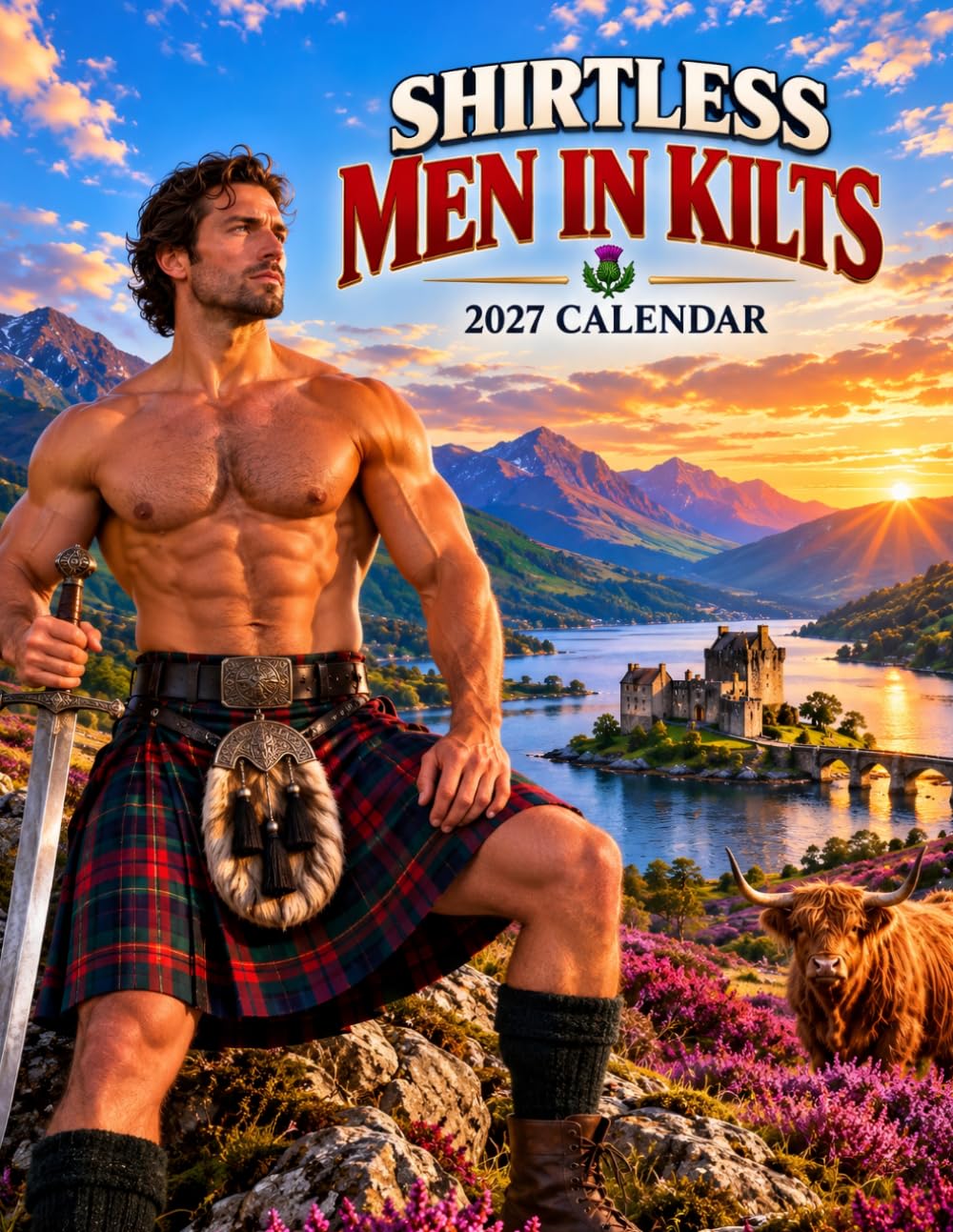 capítulo por capítulo baixar Shirtless Men in Kilts 2027 Calendar: Handsome Scottish Men and Highland Adventures