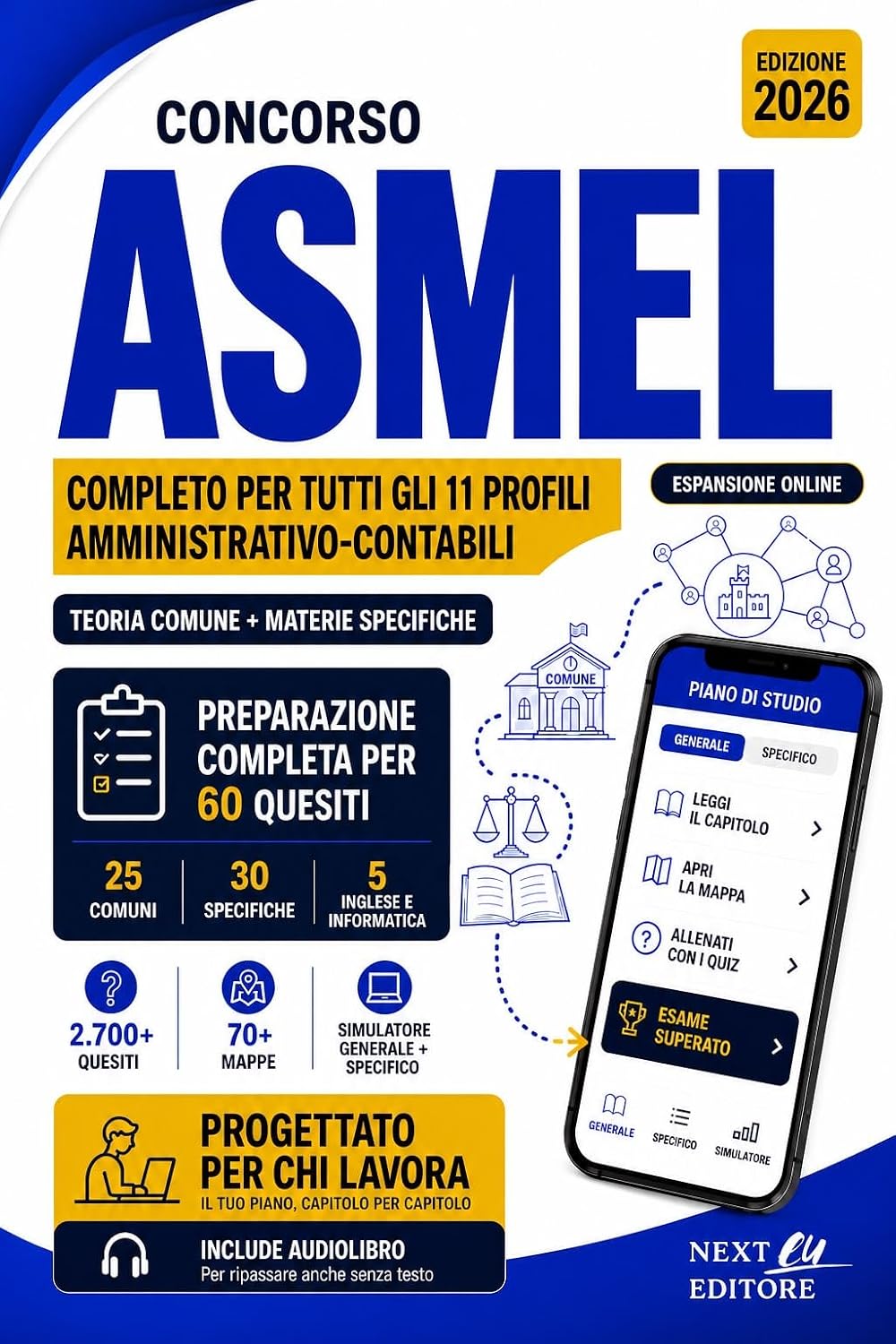 Concorso ASMEL 2026: Manuale completo per gli 11 profili amministrativo-contabili. Teoria comune e materie specifiche. Con audiolibro, mappe e simulatore online (Italian Edition) baixar livro de graça
